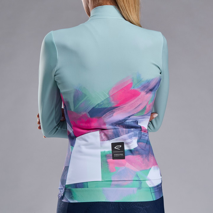 MAILLOT MANCHES LONGUES Femme EKOI PERF PAINTED Sauge