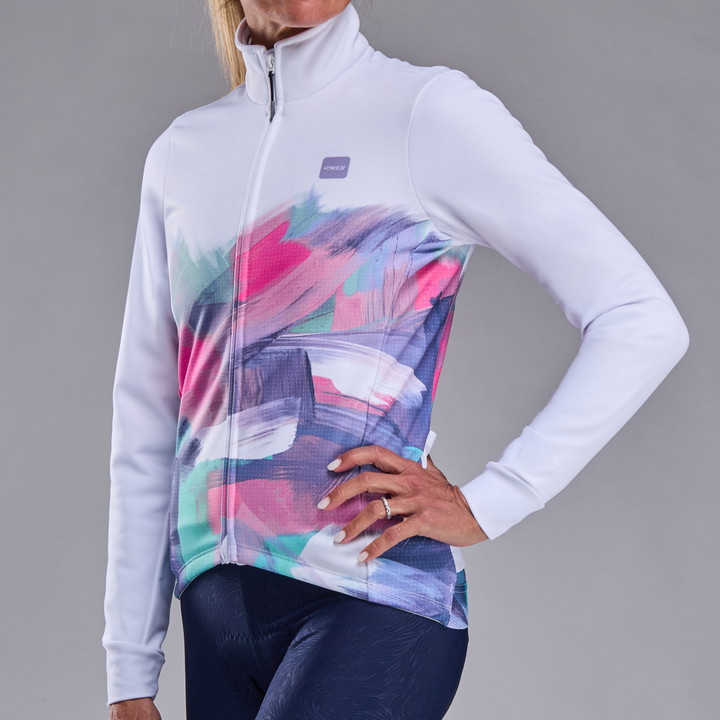 VESTE THERMIQUE Femme PERF EKOI PAINTED Blanc