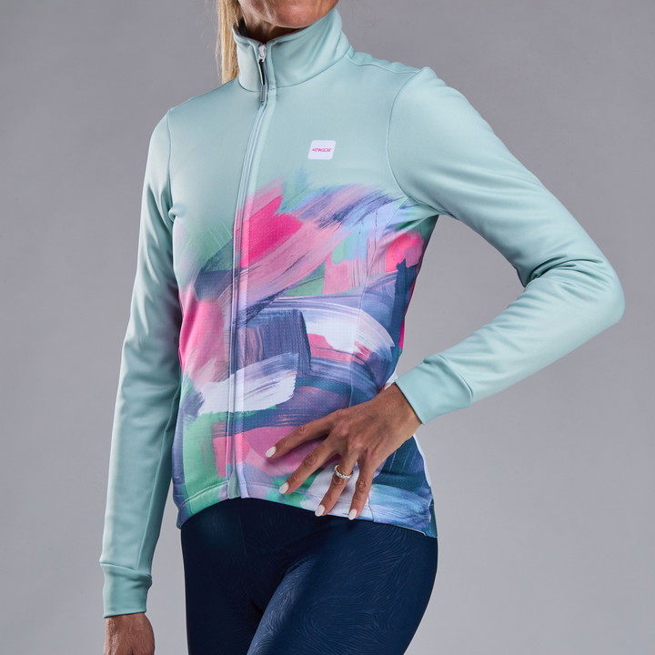 VESTE THERMIQUE Femme PERF EKOI PAINTED Sauge