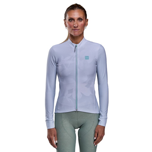 Women's long-sleeve jersey EKOI Perf FLORLINE Pearl Grey