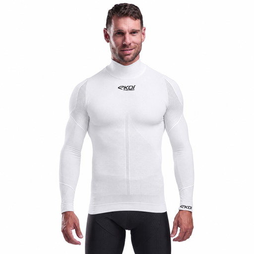 Sous maillot hiver EKOI Perf THERMO Col haut Blanc