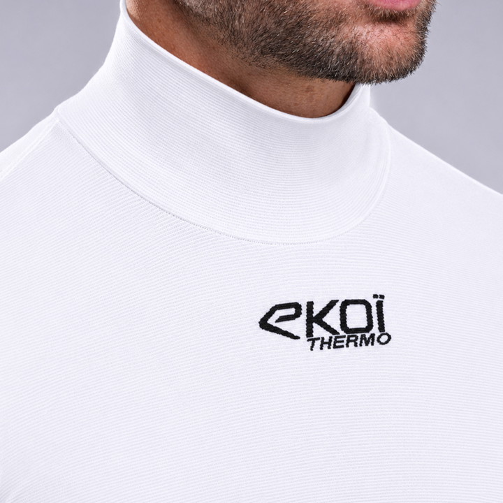 Sous maillot hiver EKOI Perf THERMO Col haut Blanc