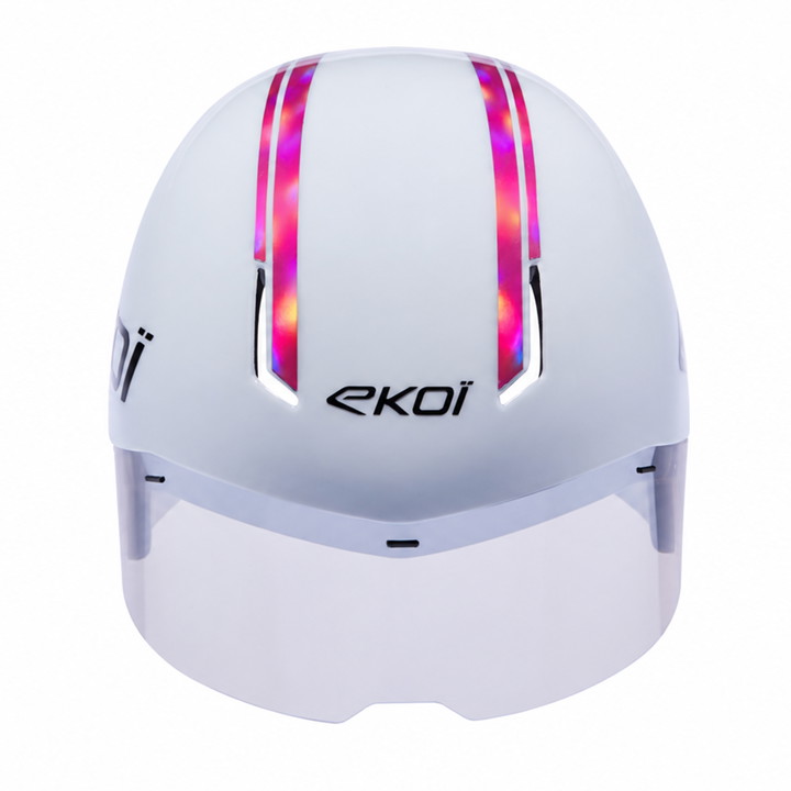 Casque EKOI Racing TRI AERO LTD Blanc Holo Rose