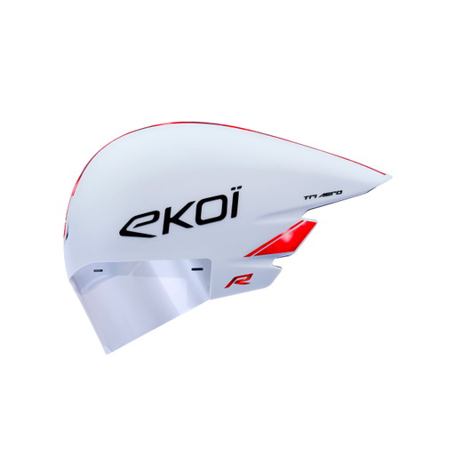 Helm EKOI Racing TRI AERO LTD Holo Wit Rood