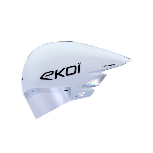 Helm EKOI Racing TRI AERO LTD Wit Holo Silver